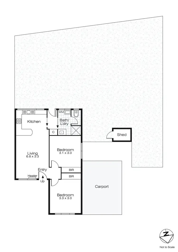 Floorplan of Homely unit listing, 1/103 Grandview Grove, Wendouree VIC 3355