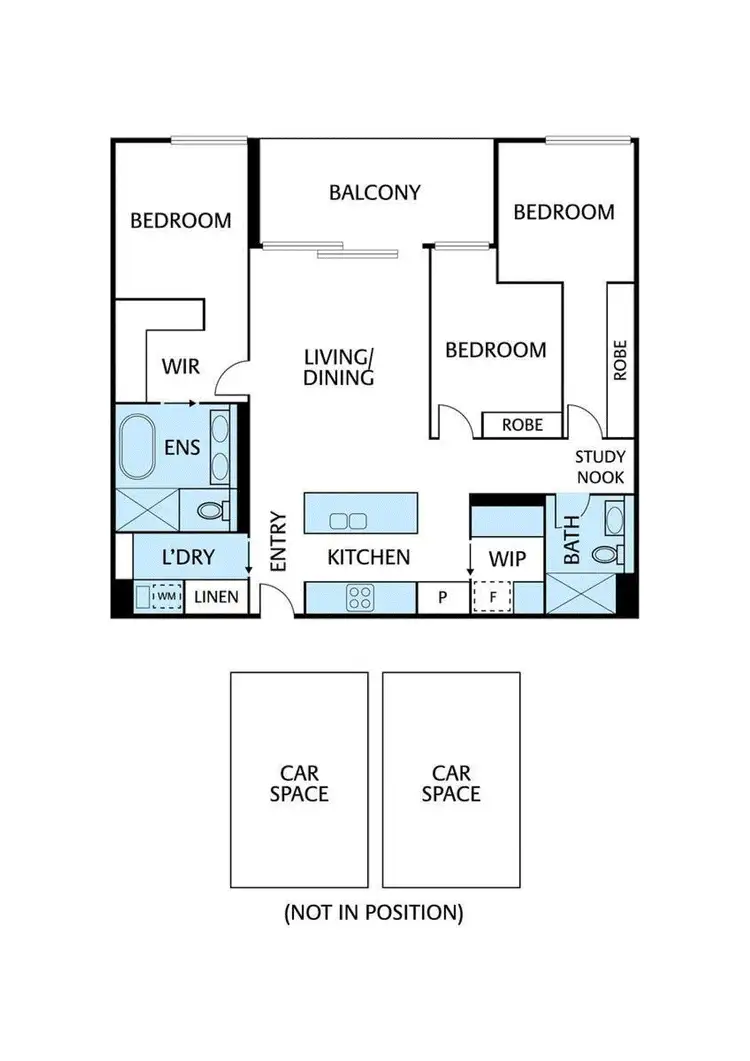 Floorplan of Homely apartment listing, 205C/1 Wilfred Road, Ivanhoe East VIC 3079