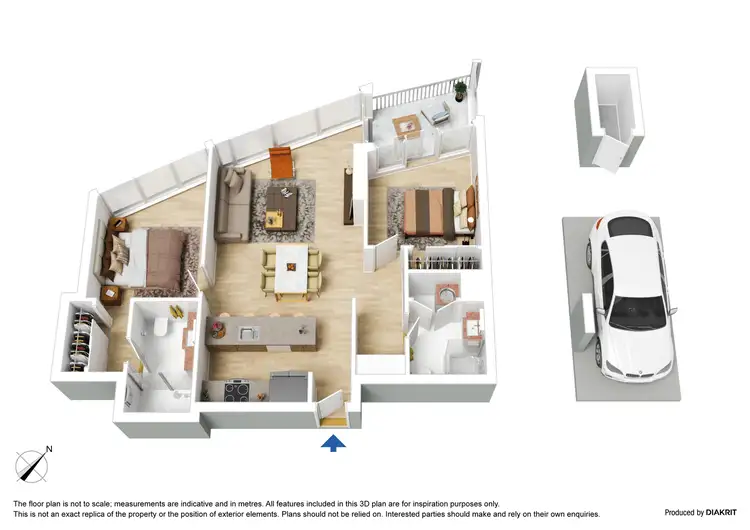 Floorplan of Homely apartment listing, 2802/100 Harbour Esplanade, Docklands VIC 3008