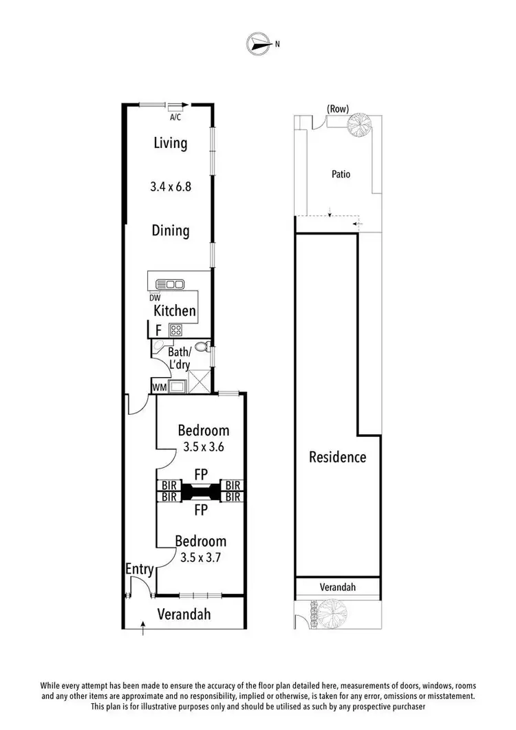 Floorplan of Homely house listing, 21 Davison Street, Brunswick VIC 3056