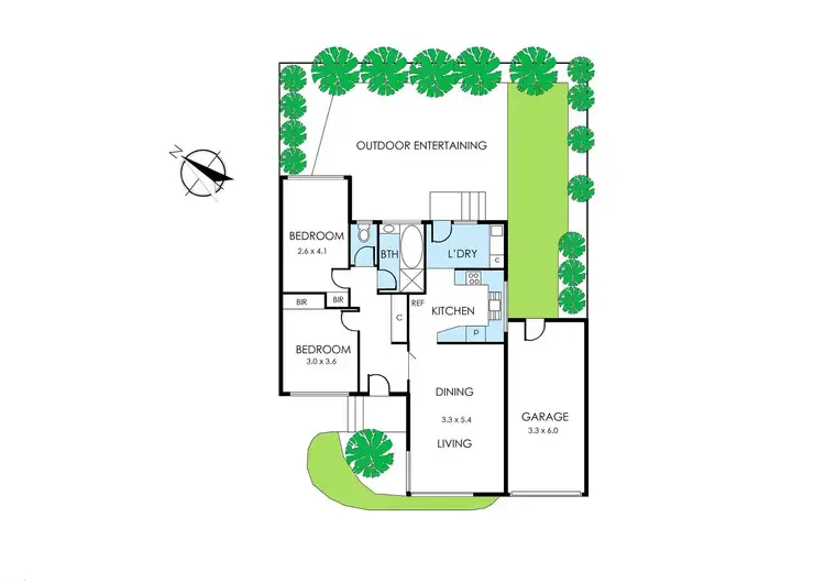 Floorplan of Homely unit listing, 15/18-24 Chute Street, Mordialloc VIC 3195