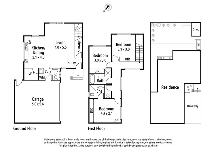Floorplan of Homely townhouse listing, 2/1 Jellicoe Street, Ivanhoe VIC 3079