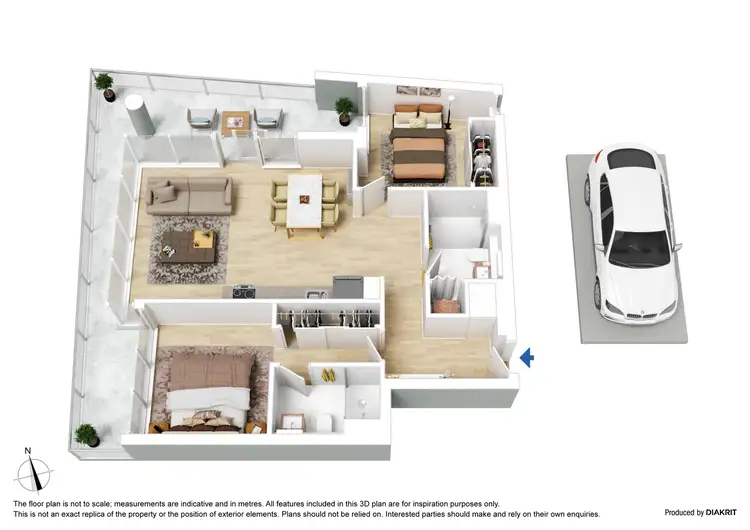 Floorplan of Homely apartment listing, 903/815 Bourke Street, Docklands VIC 3008