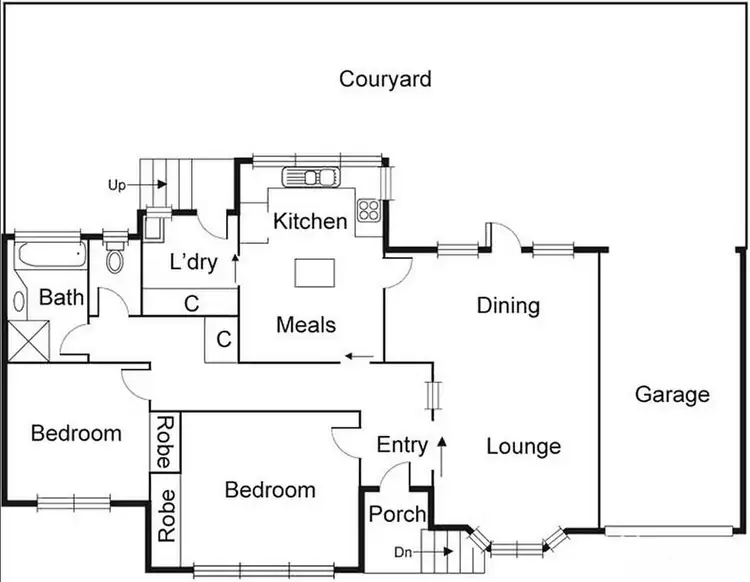 Floorplan of Homely unit listing, 3/129 Studley Road, Eaglemont VIC 3084