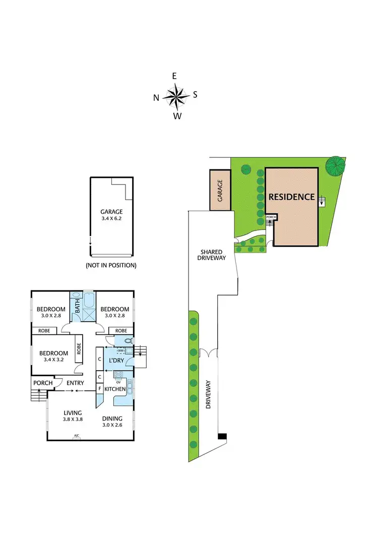 Floorplan of Homely unit listing, 7A Clyde Court, Heidelberg VIC 3084