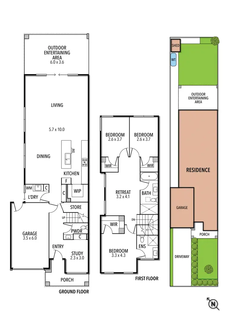 Floorplan of Homely house listing, 58A Lincoln Drive, Keilor East VIC 3033