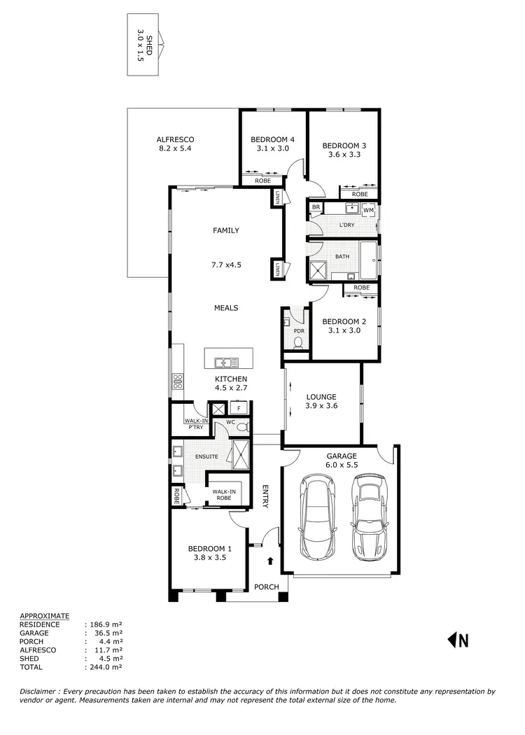 Floorplan of Homely house listing, 10 Raimeno Road, Wallan VIC 3756