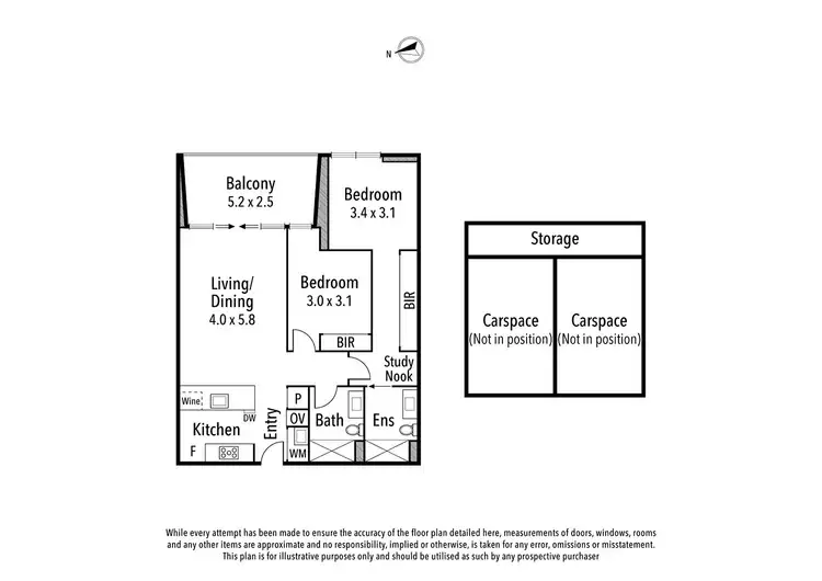 Floorplan of Homely apartment listing, 206b/173 The Boulevard, Ivanhoe East VIC 3079