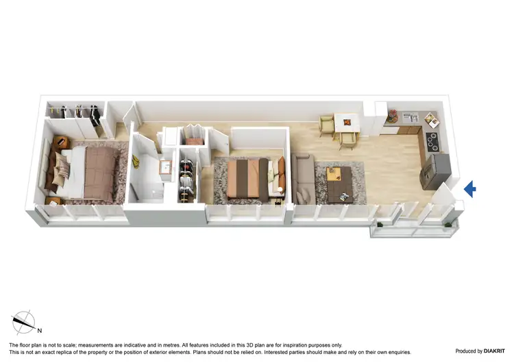 Floorplan of Homely apartment listing, 203/21 Healeys Lane, Melbourne VIC 3000