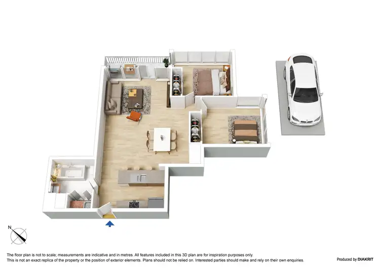 Floorplan of Homely apartment listing, 304/183 City Road, Southbank VIC 3006
