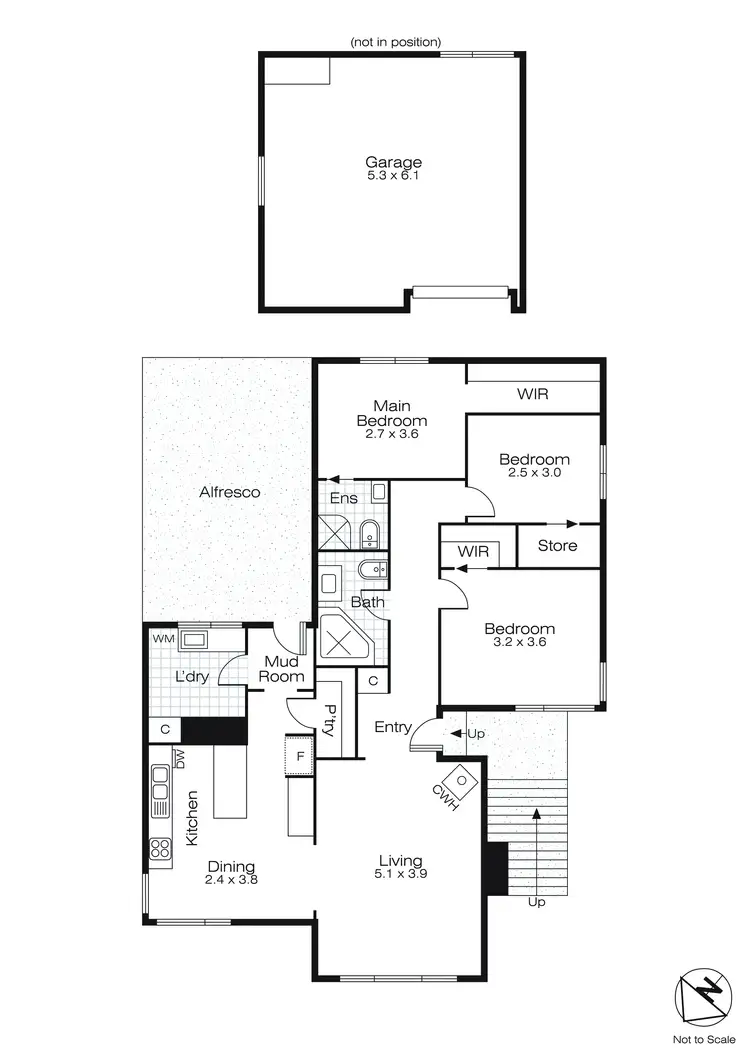 Floorplan of Homely house listing, 827 Laurie Street, Mount Pleasant VIC 3350