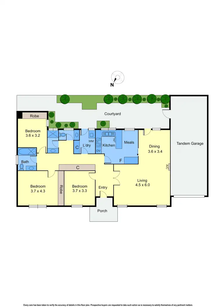 Floorplan of Homely townhouse listing, 2/12 Manor Street, Brighton VIC 3186