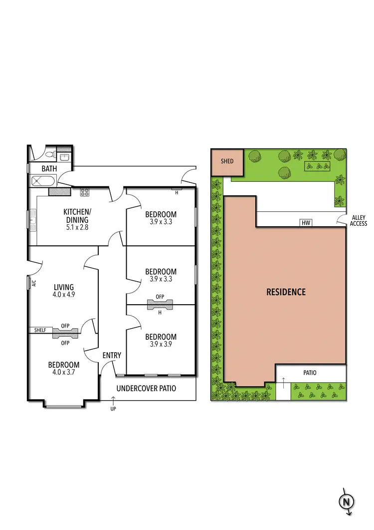 Floorplan of Homely house listing, 79 Curtain Street, Carlton North VIC 3054