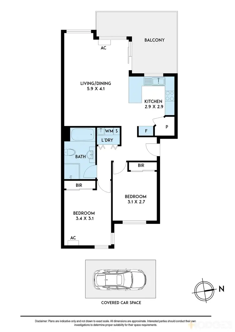 Floorplan of Homely apartment listing, 7/1136 Dandenong Road, Carnegie VIC 3163
