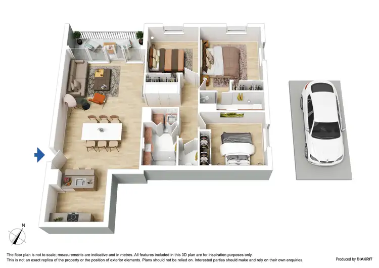 Floorplan of Homely apartment listing, 41/33 Jeffcott Street, West Melbourne VIC 3003