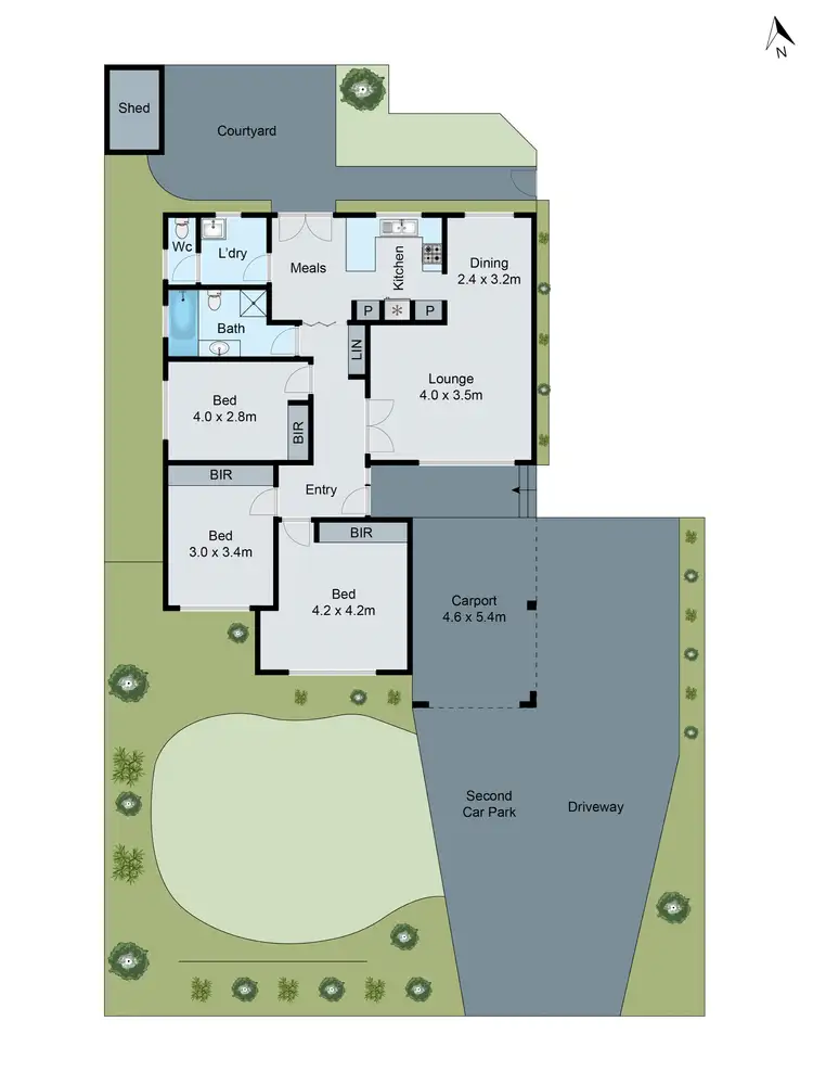 Floorplan of Homely unit listing, 1/11 Adelaide Avenue, Mount Waverley VIC 3149