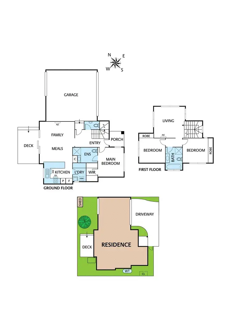 Floorplan of Homely townhouse listing, 3/38 Prospect Road, Rosanna VIC 3084