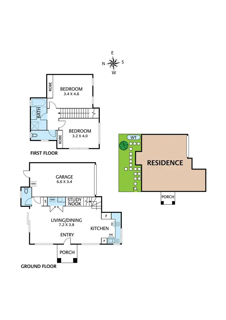 Floorplan of Homely townhouse listing, 1/4 Mark Street, Viewbank VIC 3084