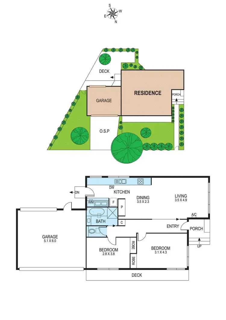 Floorplan of Homely unit listing, 1/816-822 Heatherton Road, Springvale South VIC 3172