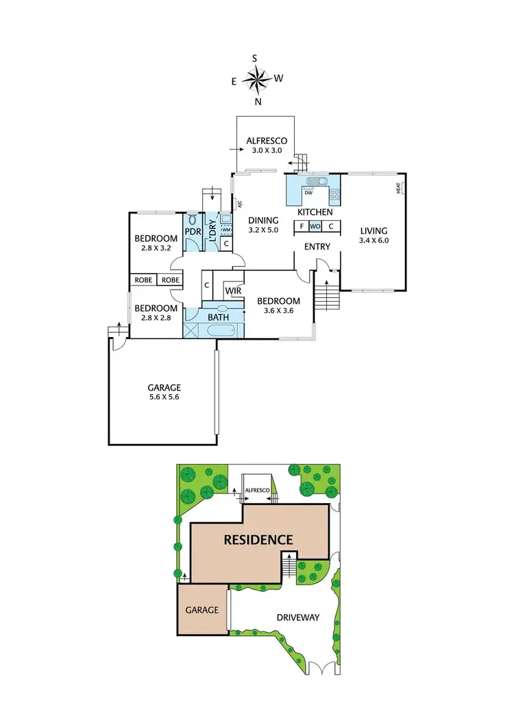 Floorplan of Homely house listing, 2/118 Main Hurstbridge Road, Diamond Creek VIC 3089