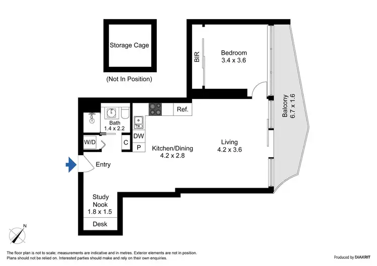 Floorplan of Homely apartment listing, 2703/560 Lonsdale Street, Melbourne VIC 3000
