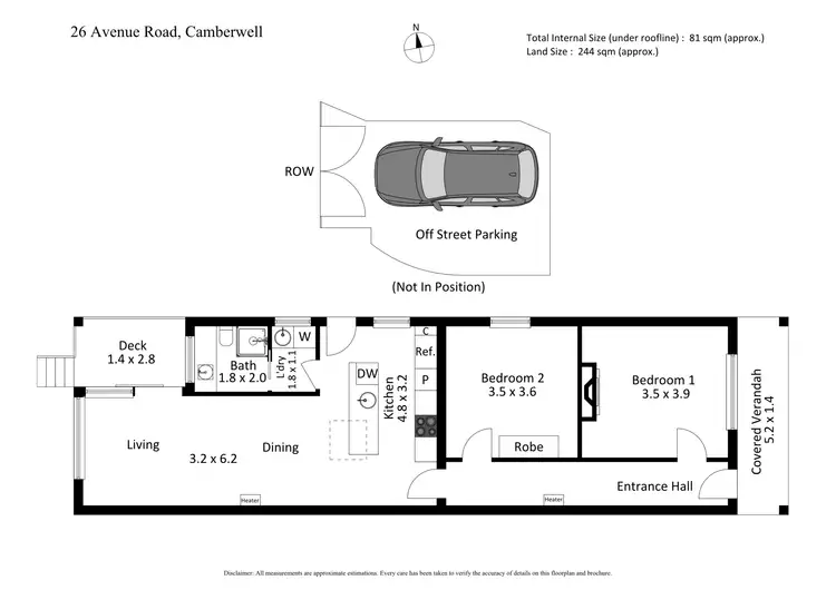 Floorplan of Homely house listing, 26 Avenue Road, Camberwell VIC 3124