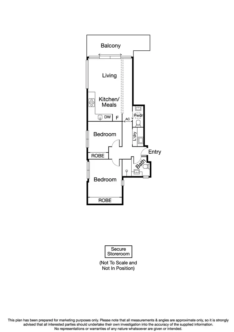 Floorplan of Homely apartment listing, 404/181 Smith Street, Fitzroy VIC 3065