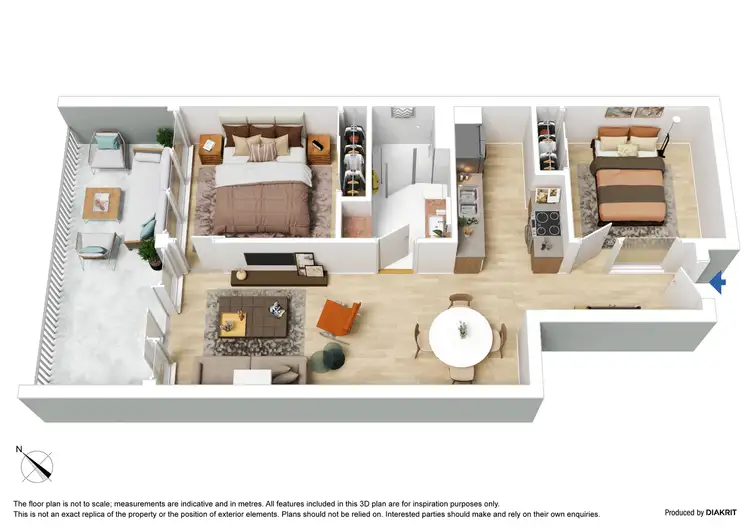 Floorplan of Homely apartment listing, 1009/241 City Road, Southbank VIC 3006