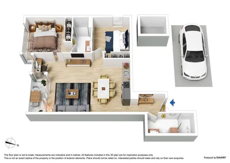 Floorplan of Homely apartment listing, 3603/618 Lonsdale Street, Melbourne VIC 3000