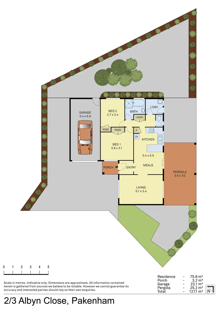Floorplan of Homely unit listing, 2/3 Albyn Close, Pakenham VIC 3810
