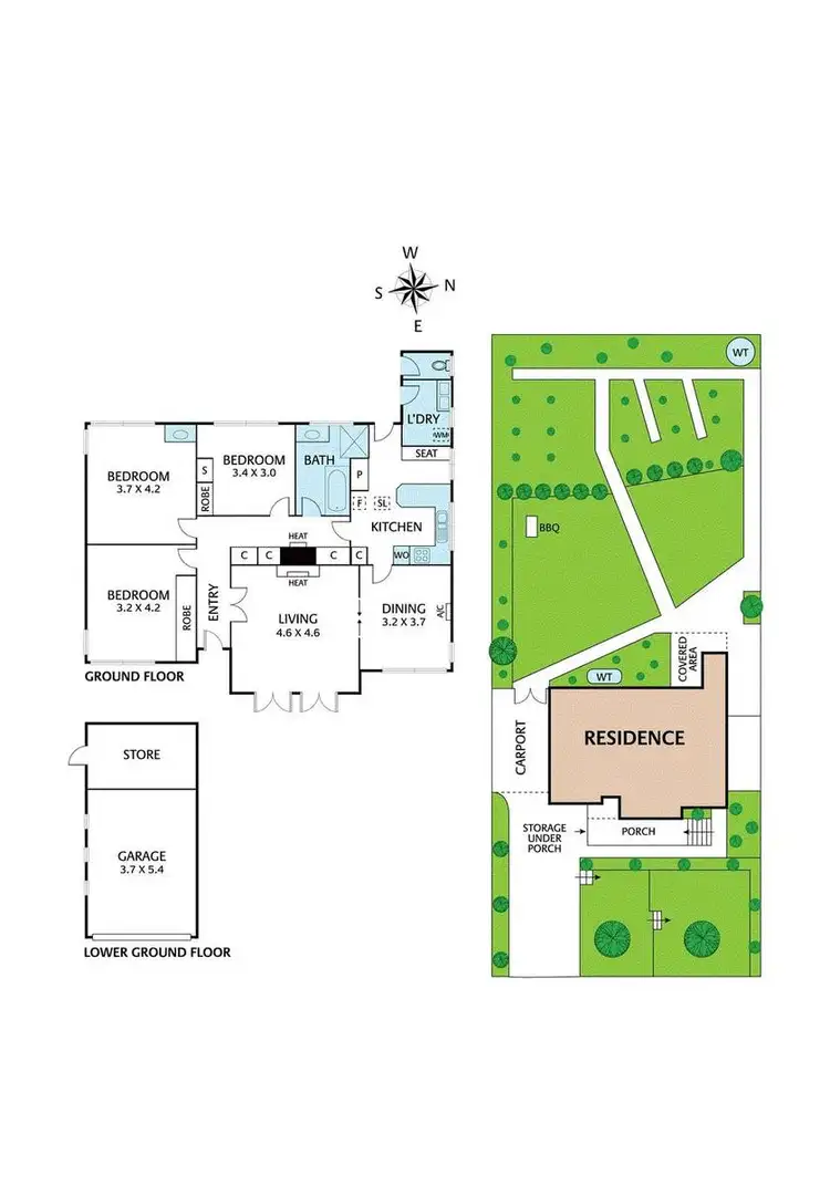 Floorplan of Homely house listing, 133 Grandview Grove, Rosanna VIC 3084