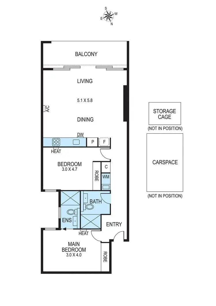 Floorplan of Homely apartment listing, 202/193 Mckinnon Road, Mckinnon VIC 3204