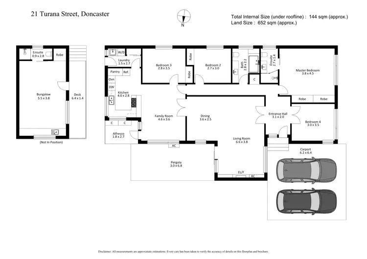 Floorplan of Homely house listing, 21 Turana Street, Doncaster VIC 3108