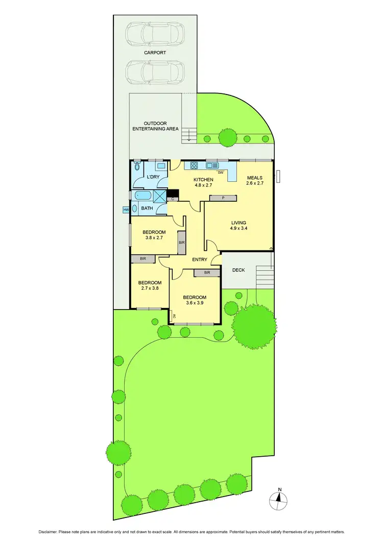 Floorplan of Homely unit listing, 1/67 Orient Avenue, Mitcham VIC 3132
