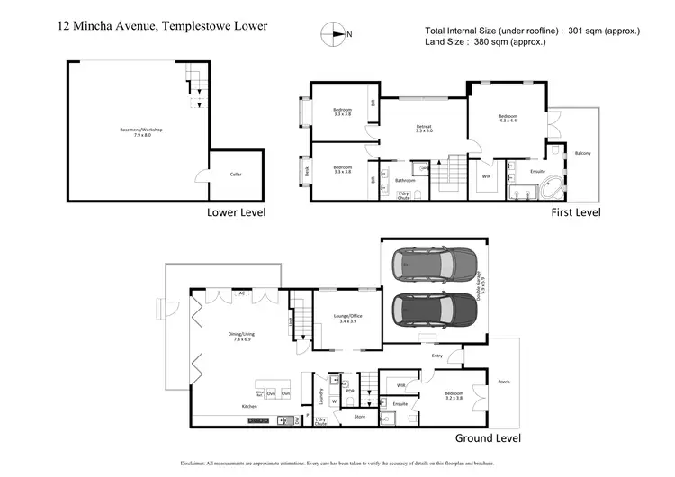 Floorplan of Homely house listing, 12 Mincha Avenue, Templestowe Lower VIC 3107