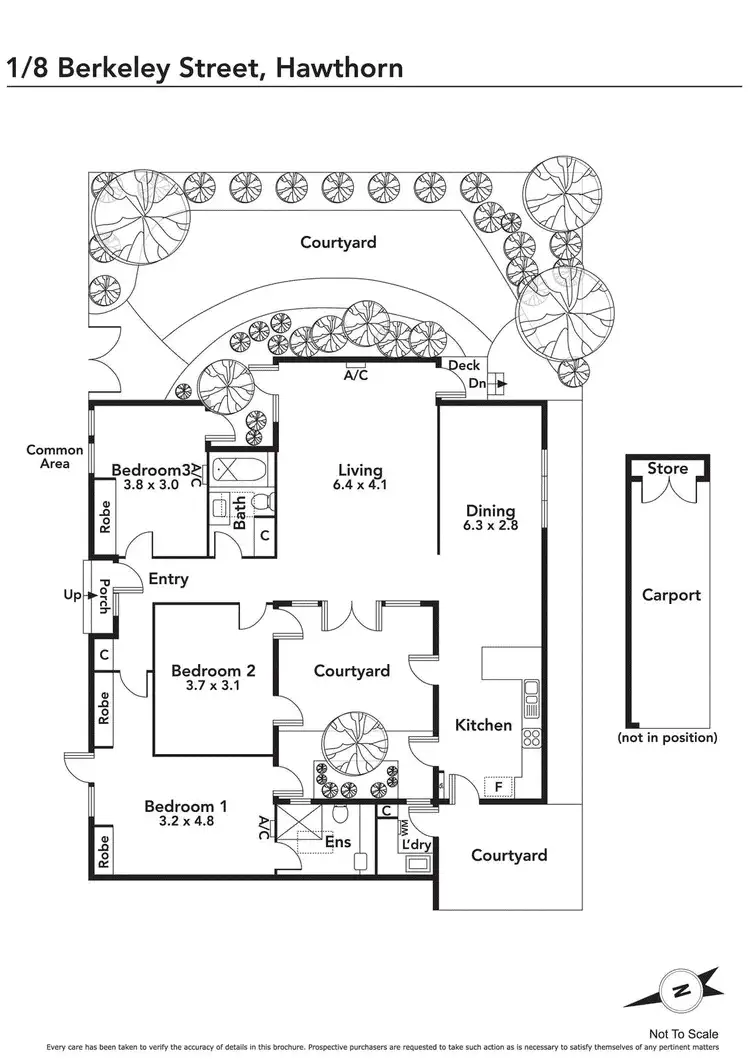 Floorplan of Homely house listing, 1/8 Berkeley Street, Hawthorn VIC 3122
