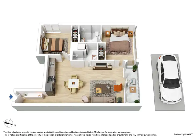 Floorplan of Homely apartment listing, 1315/601 Little Lonsdale Street, Melbourne VIC 3000