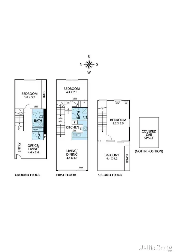 Floorplan of Homely apartment listing, 17 MacRobertsons Close, Fitzroy VIC 3065