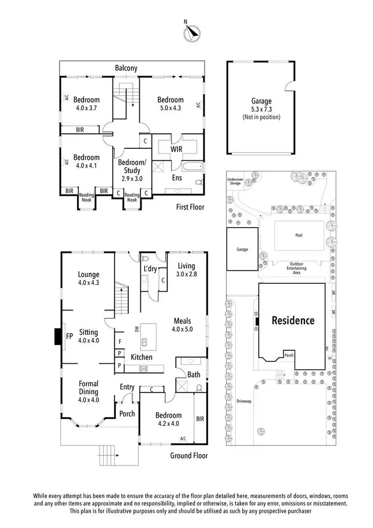 Floorplan of Homely house listing, 40 Carn Avenue, Ivanhoe VIC 3079