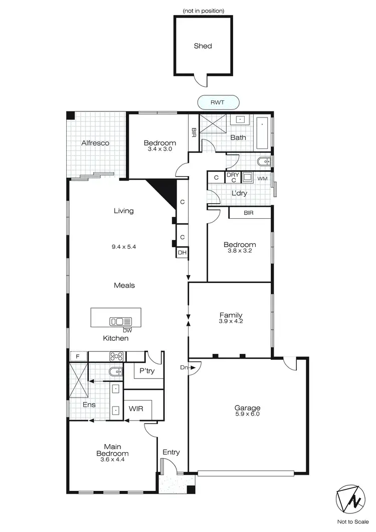 Floorplan of Homely house listing, 26 Arch Drive, Alfredton VIC 3350