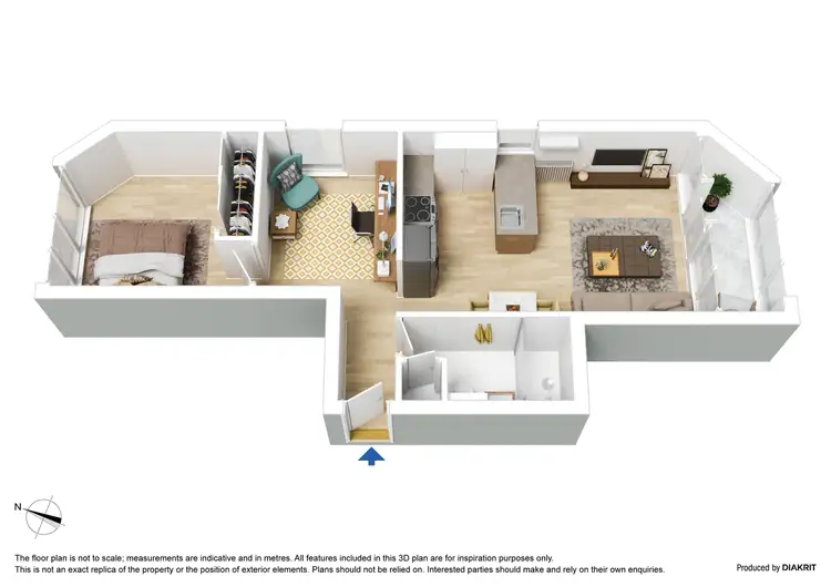Floorplan of Homely apartment listing, 5002/60 ABeckett Street, Melbourne VIC 3000