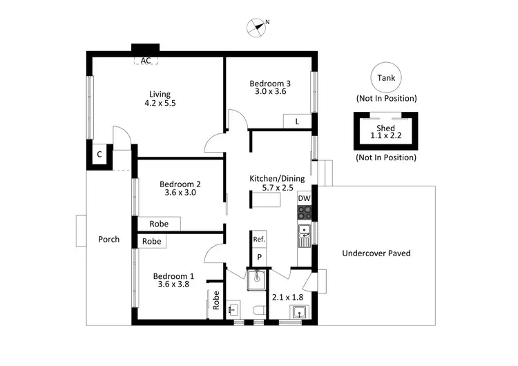 Floorplan of Homely house listing, 56 Bedford Street, Airport West VIC 3042