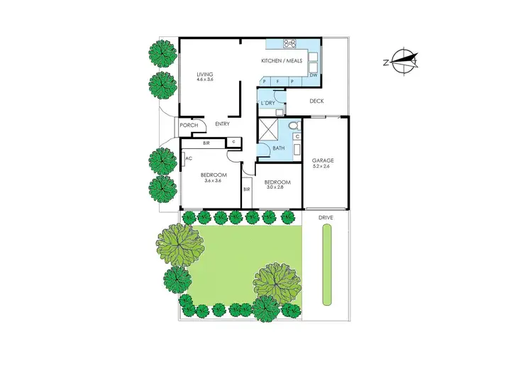 Floorplan of Homely unit listing, 1/40-42 Charman Road, Mentone VIC 3194