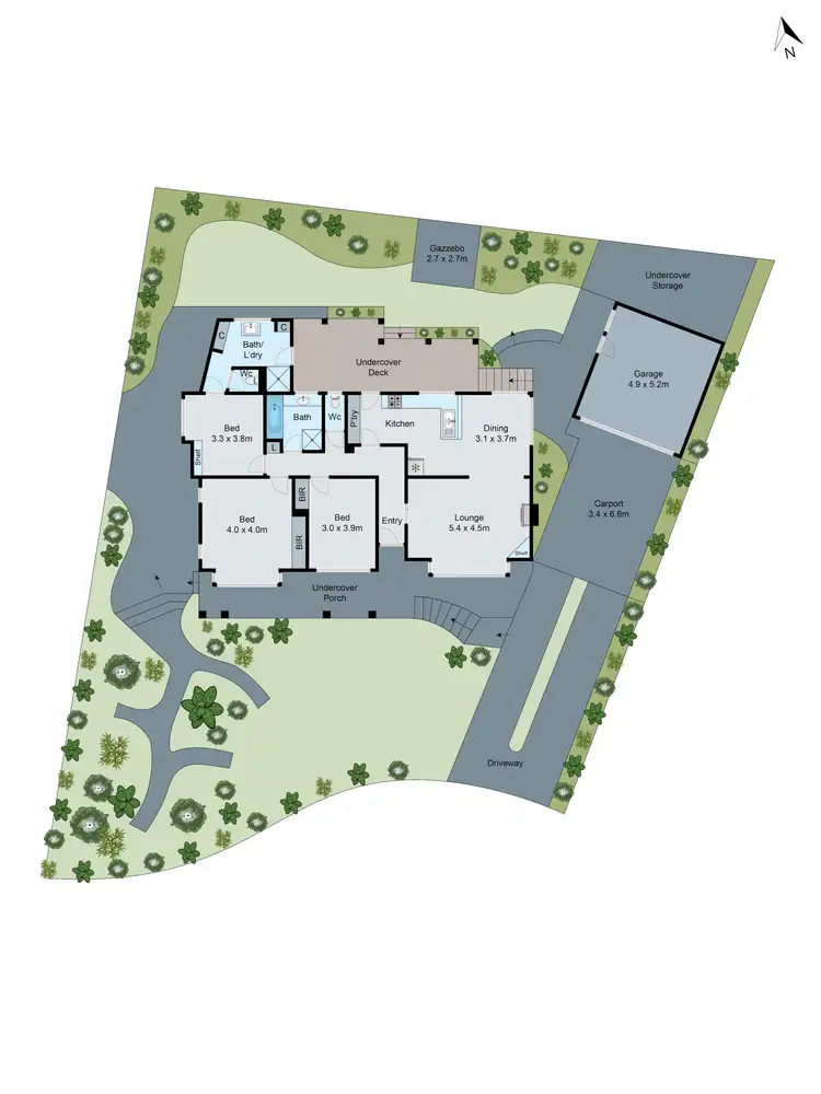 Floorplan of Homely house listing, 4 Warren Court, Mount Waverley VIC 3149