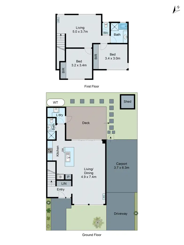 Floorplan of Homely townhouse listing, 36 Wandoo Avenue, Clarinda VIC 3169
