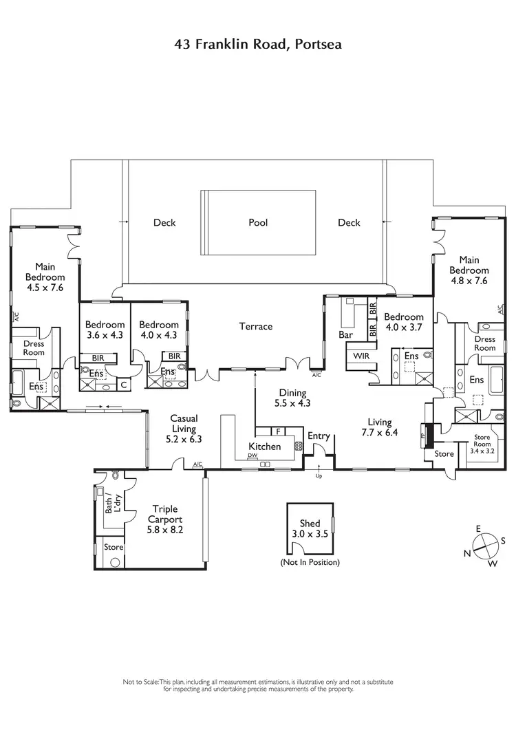 Floorplan of Homely house listing, 43 Franklin Road, Portsea VIC 3944