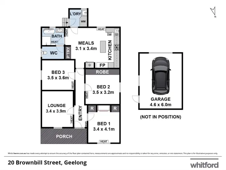 Floorplan of Homely house listing, 20 Brownbill Street, Geelong VIC 3220