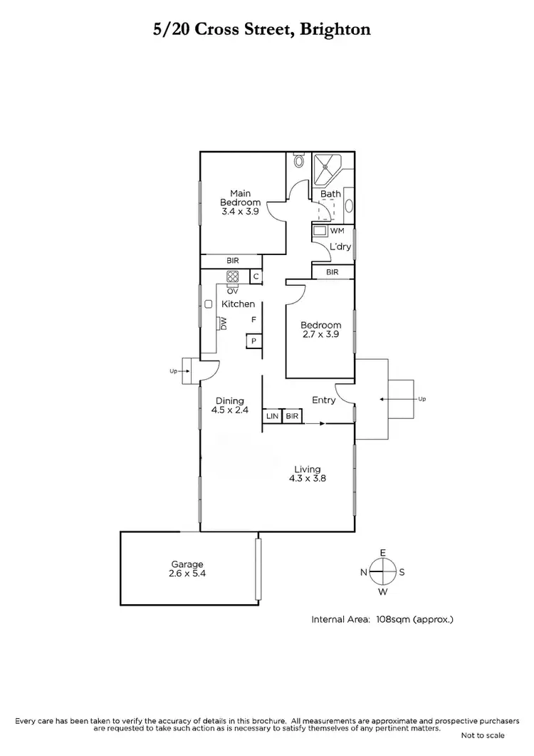 Floorplan of Homely unit listing, 5/20 Cross Street, Brighton VIC 3186