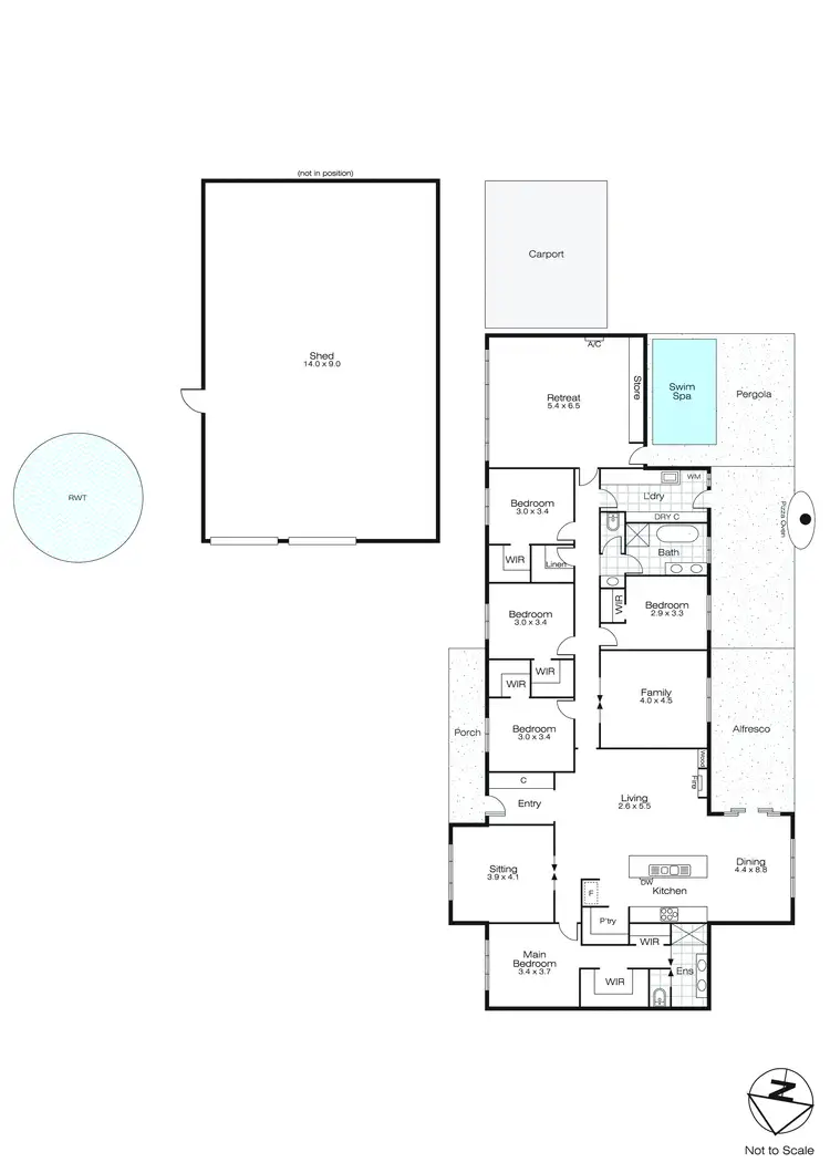 Floorplan of Homely house listing, 246 Skipton Road, Beaufort VIC 3373