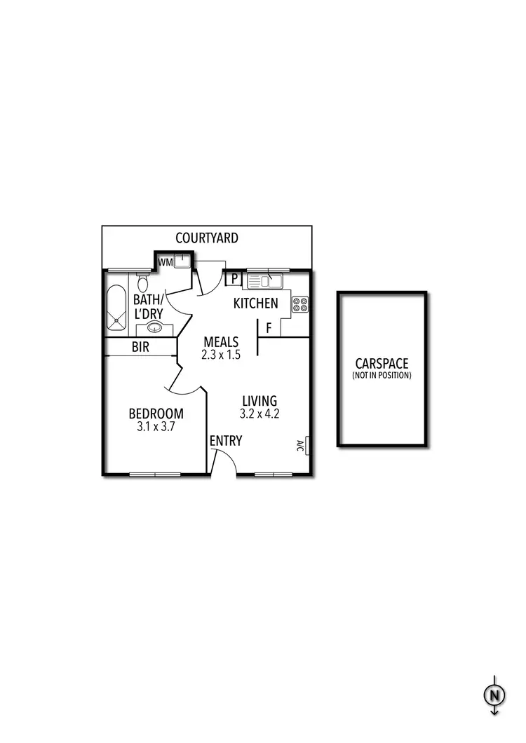 Floorplan of Homely unit listing, 5/5 Govan Court, Footscray VIC 3011